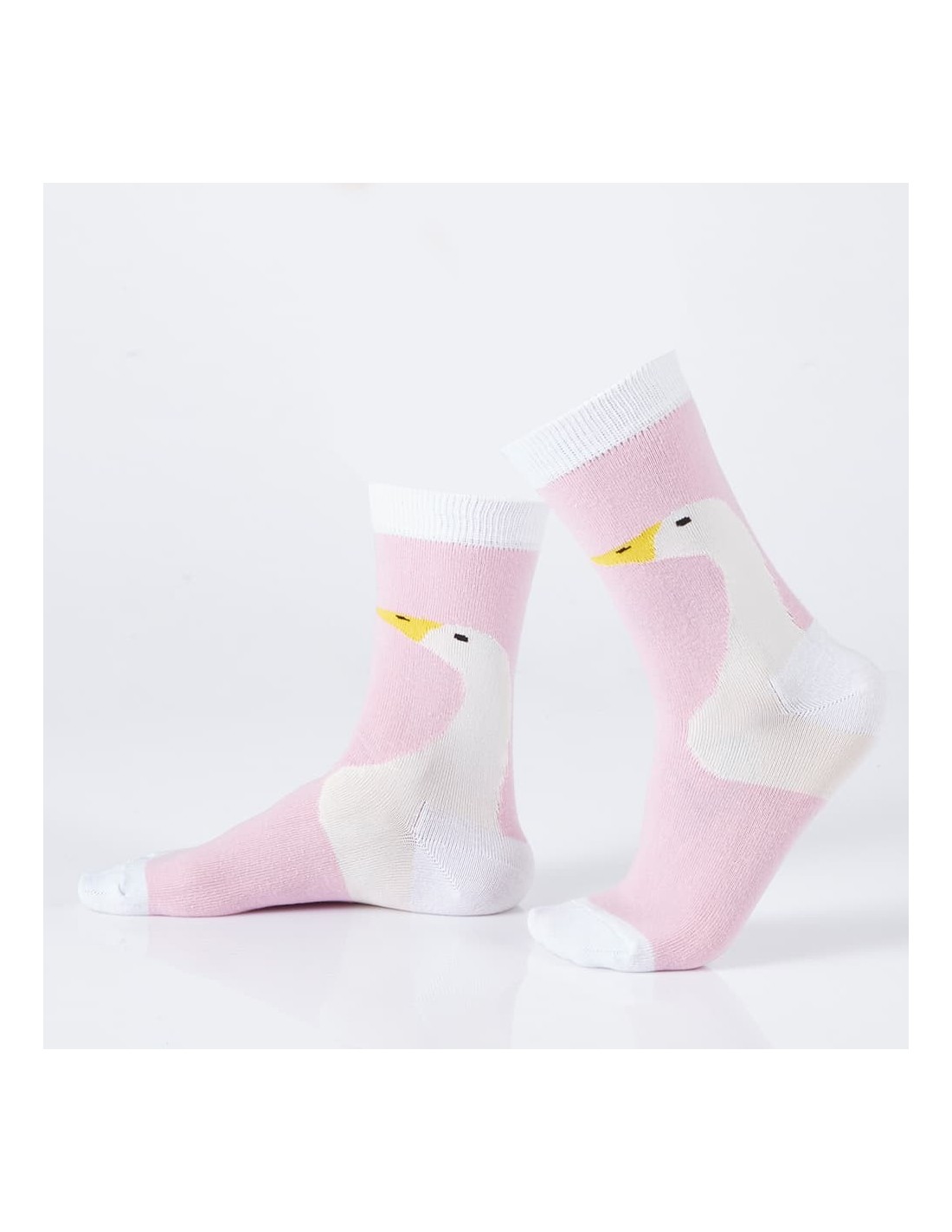 Pink men\'s socks with a duck SM34 - Online store - Boutique